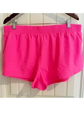 No Boundaries Neon Pink Athletic Shorts Barbie Core Women’s Size XXL